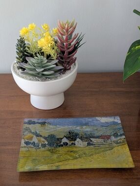 Interiors & Design Large Faux Succulent | Vincent Van Gogh Trinket Dish